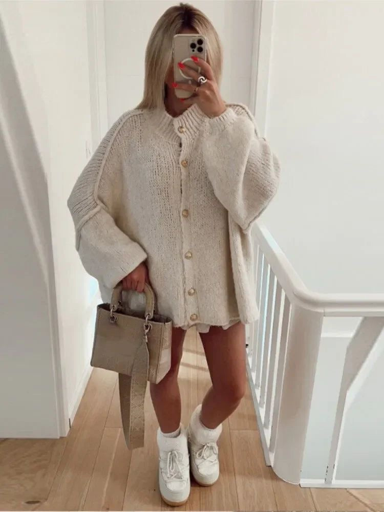 Cardigan Femme Grand Taille Doux et Confortable - PanierRoyale