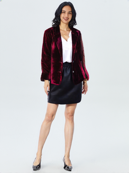 Veste Élégante en Velours Luxe - luxestyle