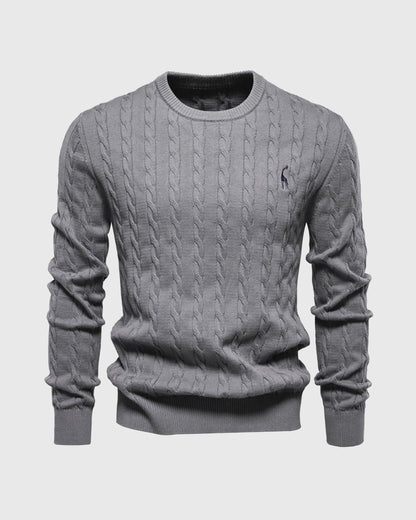 Pull en Coton à Câble pour Homme