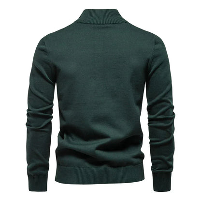 Pull en Maille pour Homme avec Fermeture Éclair
