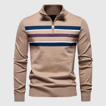 Pull en Maille pour Homme avec Fermeture Éclair