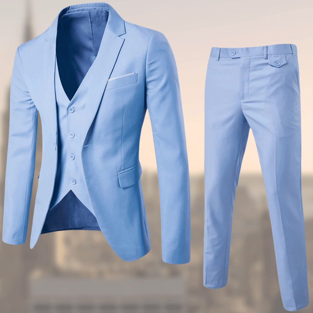 Costume Homme Élégant Trois Pièces Noir