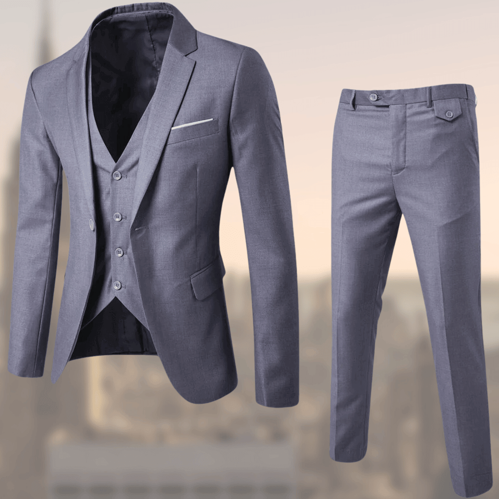 Costume Homme Élégant Trois Pièces Noir