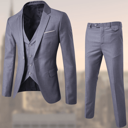 Costume Homme Élégant Trois Pièces Noir