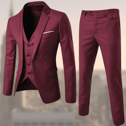 Costume Homme Élégant Trois Pièces Noir