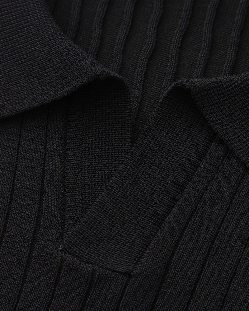 Polo Homme Manches Courtes Fines Rayures