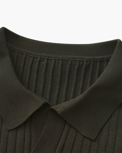 Polo Homme Manches Courtes Fines Rayures