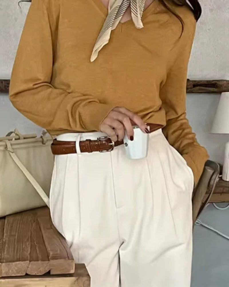 Pantalon Baggy Haut de Gamme à Ceinture Élastique