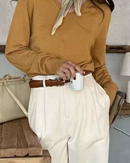 Pantalon Baggy Haut de Gamme à Ceinture Élastique