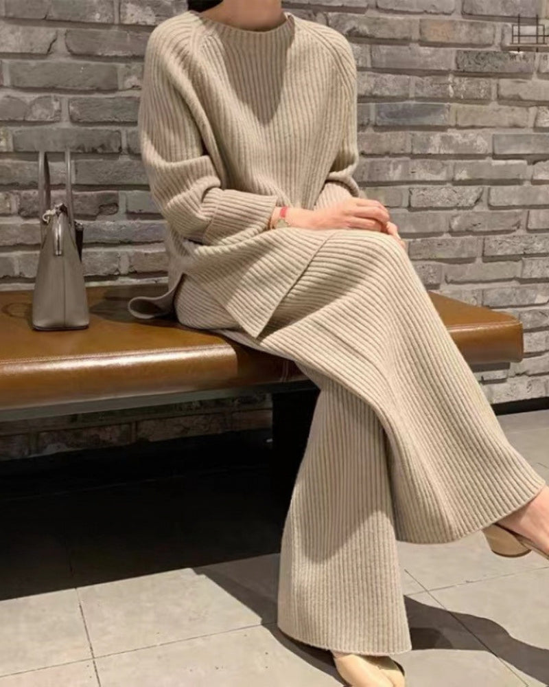 Ensemble Lounge 2 Pièces Pantalon Large et Pull