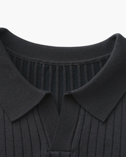Polo Homme Manches Courtes Fines Rayures