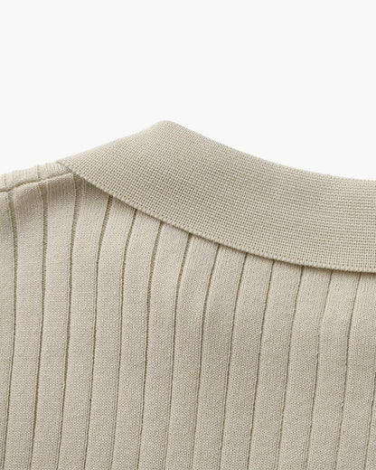 Polo Homme Manches Courtes Fines Rayures