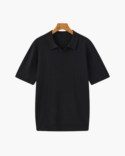 Polo Homme Manches Courtes Fines Rayures