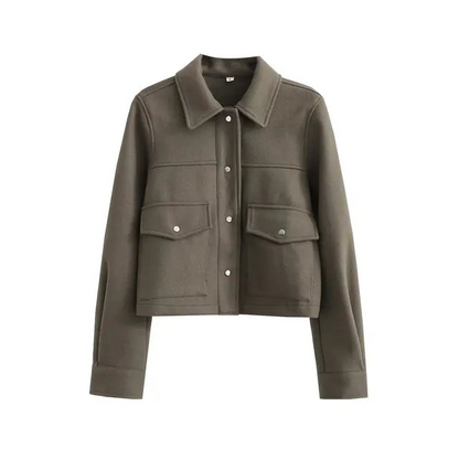 Veste Femme parka Capacité de Rangement Éclair Avec Capuche