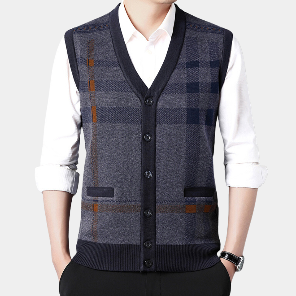 VIDOR - Gilet Tricoté pour Homme