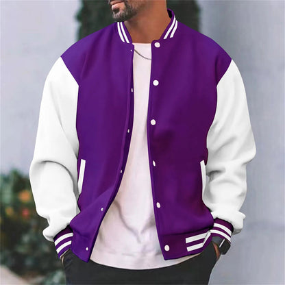 Blouson Marine Élégant à Manches Longues pour Femme