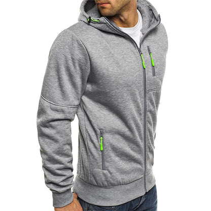 Sweat à Capuchon Homme Zippé Casual