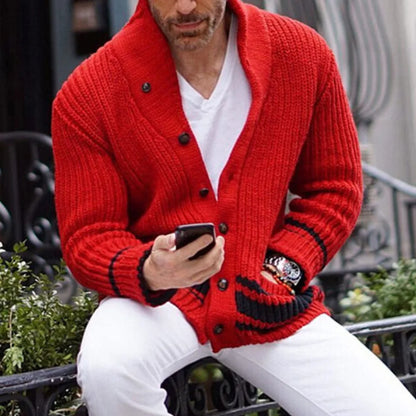 Cardigan Homme Jaune Clair Très Doux à Fermeture Éclair
