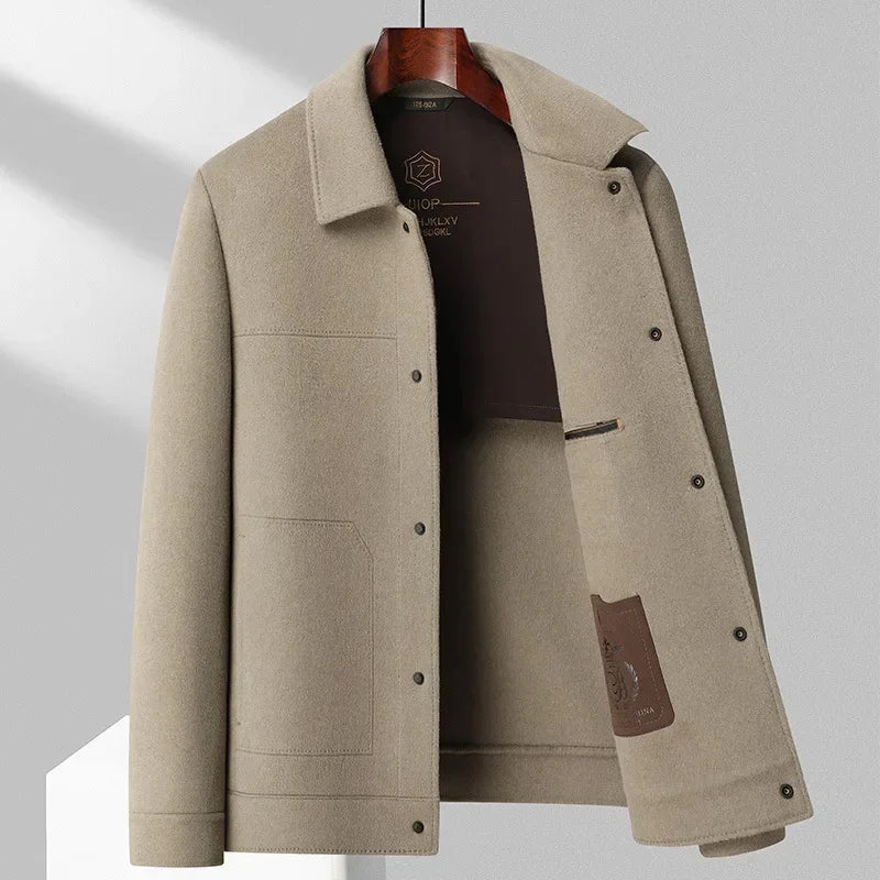 Veste Homme Laine de Luxe Élégante et Chaud