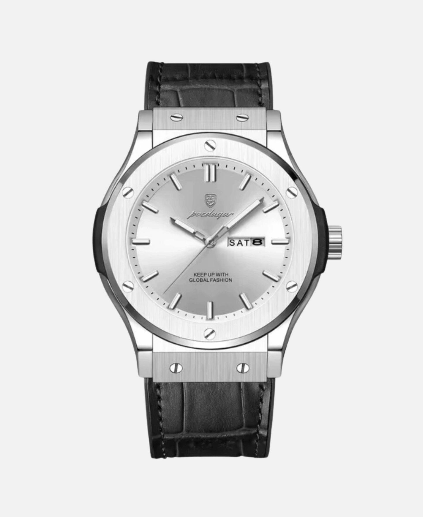 Montre Homme Classique Élégante Cuir