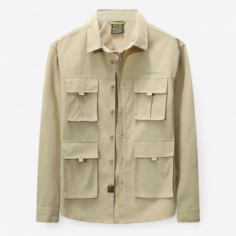Veste Hiver Longue Manches Éclair avec Poches Fournies