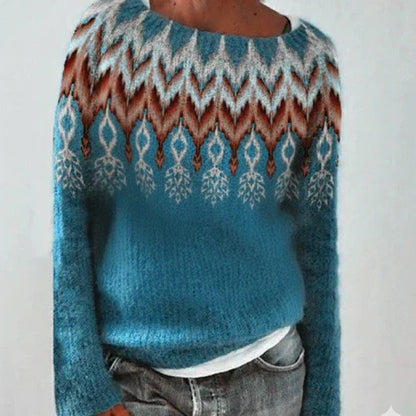 Pull Femme Hiver Noël Motif Nordique