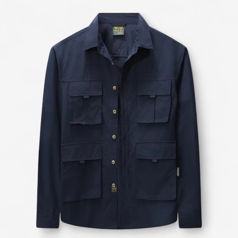 Veste Hiver Longue Manches Éclair avec Poches Fournies