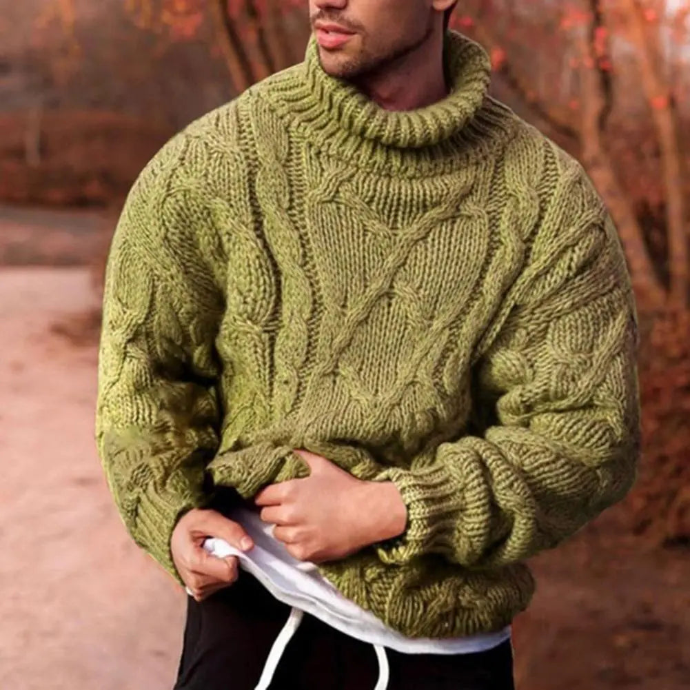 Pull en Maille Épaisse pour Homme Hiver - BerlinGlamour