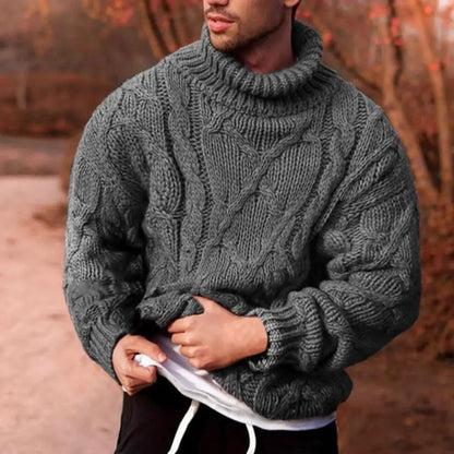Pull en Maille Épaisse pour Homme Hiver