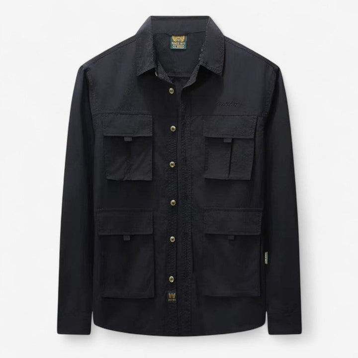 Veste Hiver Longue Manches Éclair avec Poches Fournies