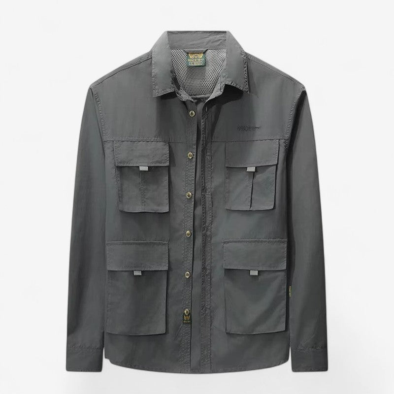 Veste Hiver Longue Manches Éclair avec Poches Fournies