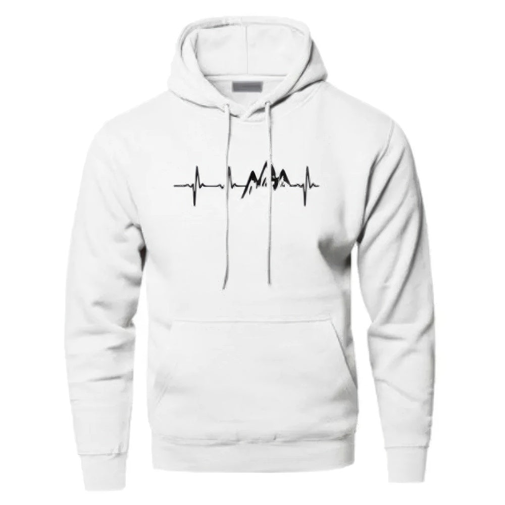 Sweat à Capuchon Graphique Homme Manches Longues