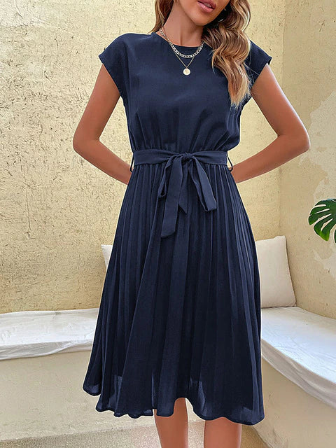 Robe Été Légère Plissée pour Femme