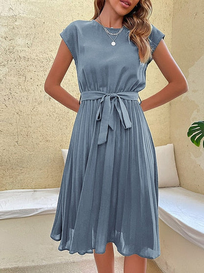 Robe Été Légère Plissée pour Femme