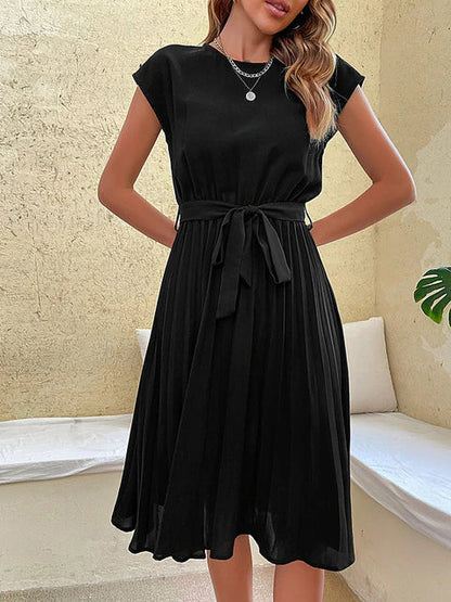 Robe Été Légère Plissée pour Femme