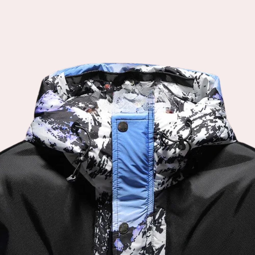 ETANA - Veste d'Hiver Extérieure Décontracté pour Hommes