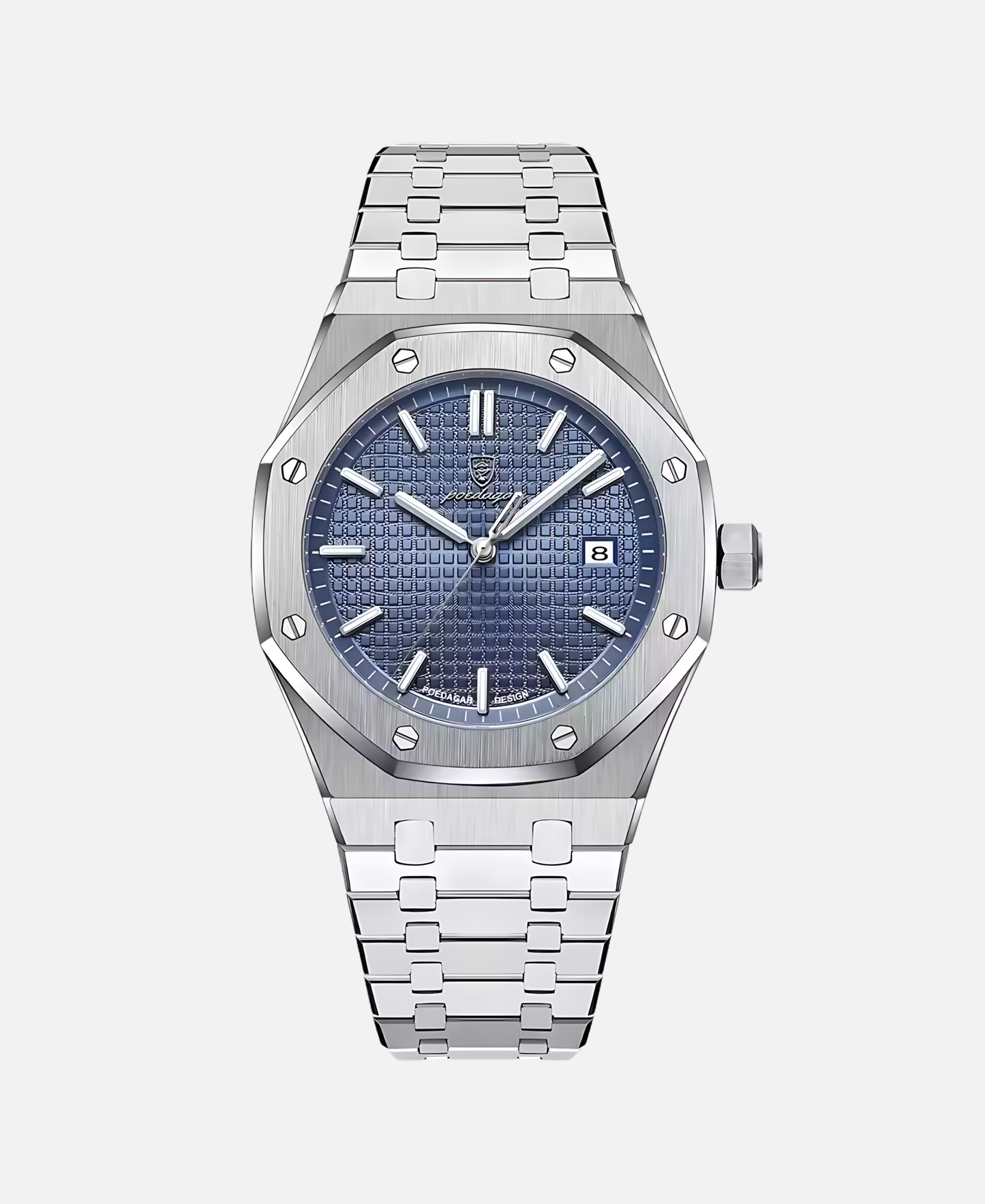 Montre Homme Élégante 41mm Boîtier Acier Inoxydable - BerlinGlamour