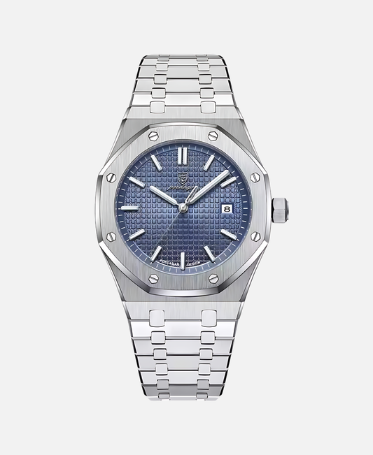 Montre Homme Élégante 41mm Boîtier Acier Inoxydable - BerlinGlamour