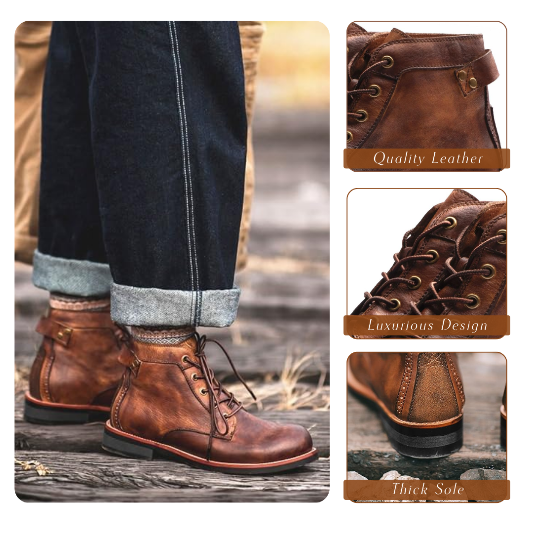 Bottines Cuir Classiques pour Homme