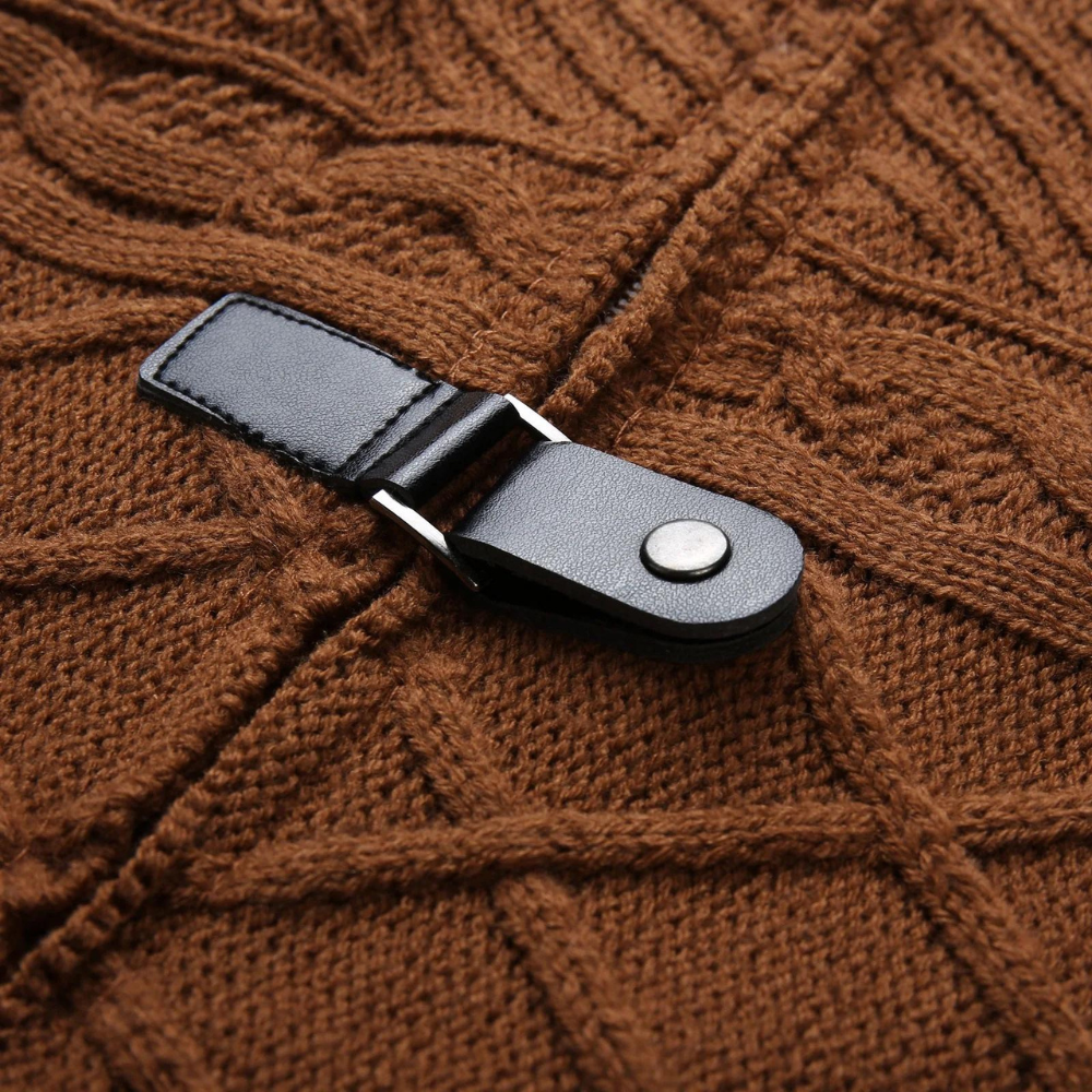 Pull Homme Col Roulé en Laine Mérinos Chaud