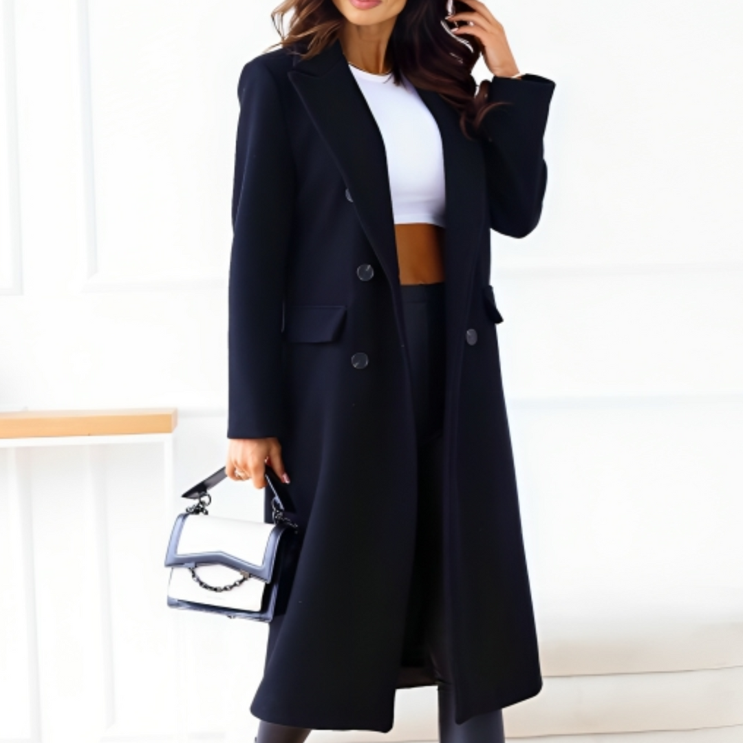 Manteau Marine Hiver Chaud et Élégant