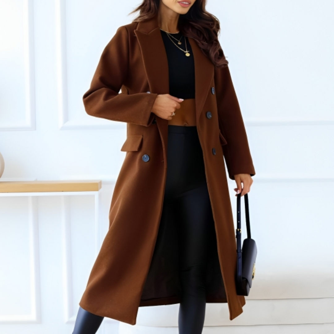 Manteau Marine Hiver Chaud et Élégant