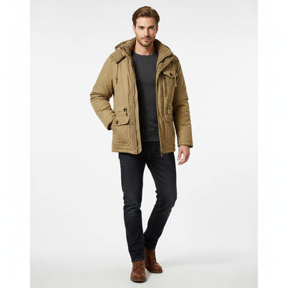 Manteau Hiver Douillet - Veste Polaire Étanche avec Capuche et Doublure Chaude - PanierRoyale