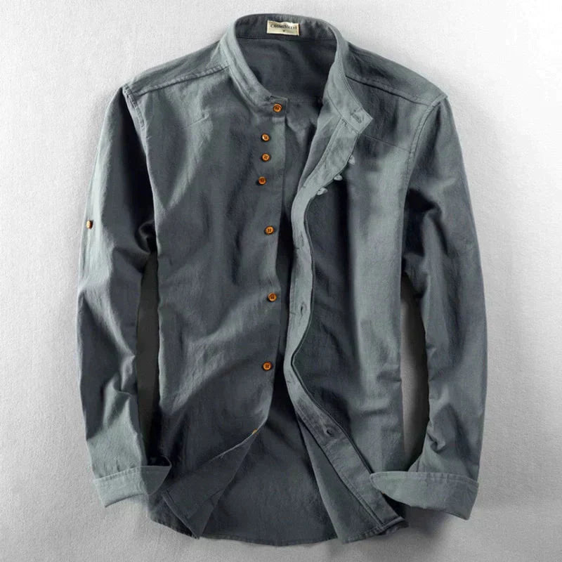 Chemise Homme Manches Longues Coton Stylish - PanierRoyale