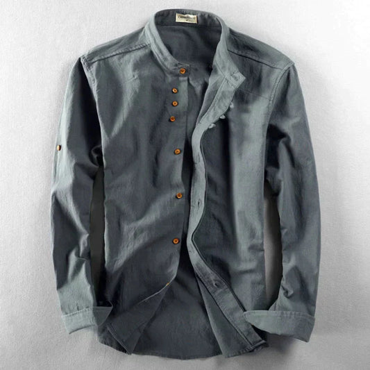 Chemise Homme Manches Longues Coton Stylish - PanierRoyale