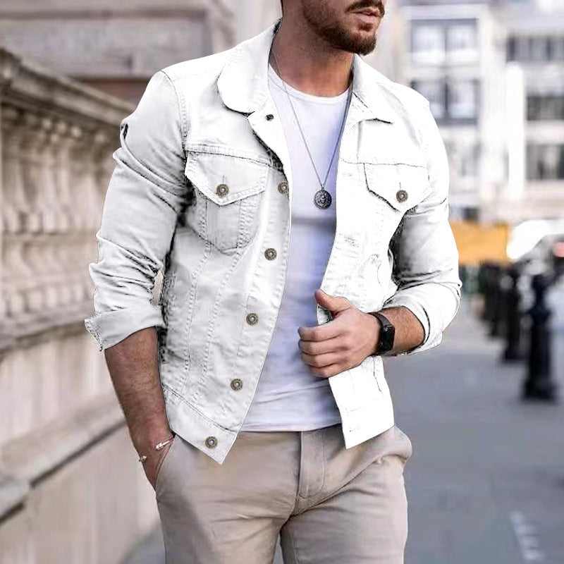 Veste Jean Denim Homme Classique et Durable