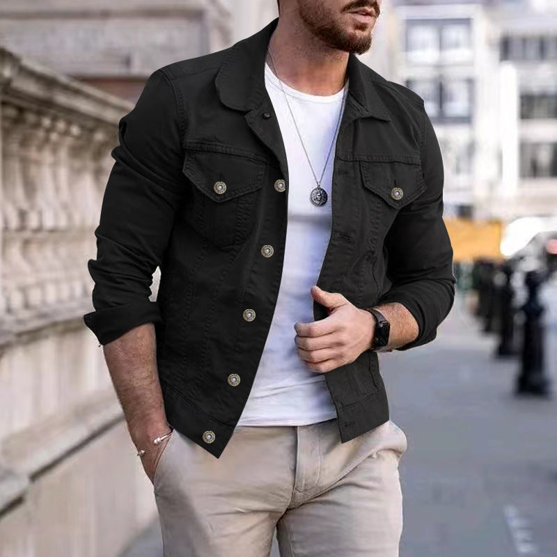 Veste Jean Denim Homme Classique et Durable