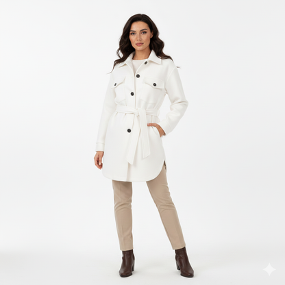 Veste Polo Femme Décontractée Col Montant Boutons