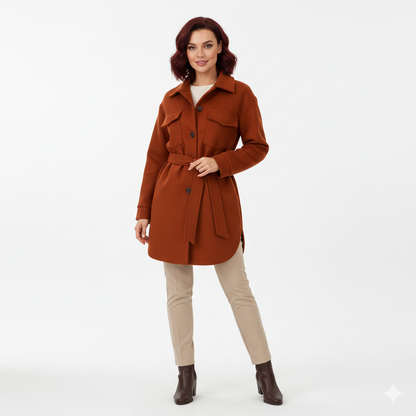 Veste Polo Femme Décontractée Col Montant Boutons