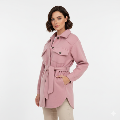 Veste Polo Femme Décontractée Col Montant Boutons